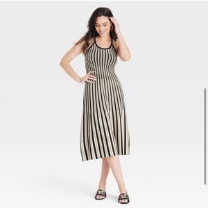 Striped knit dress